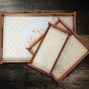 Natural Solid Wood Serving Tray