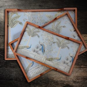 Natural Solid Wood Serving Tray