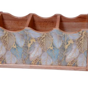 Leaf Harmony Wooden Organizer