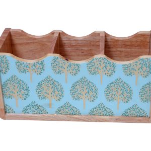 BloomCraft Wooden Desk Organizer